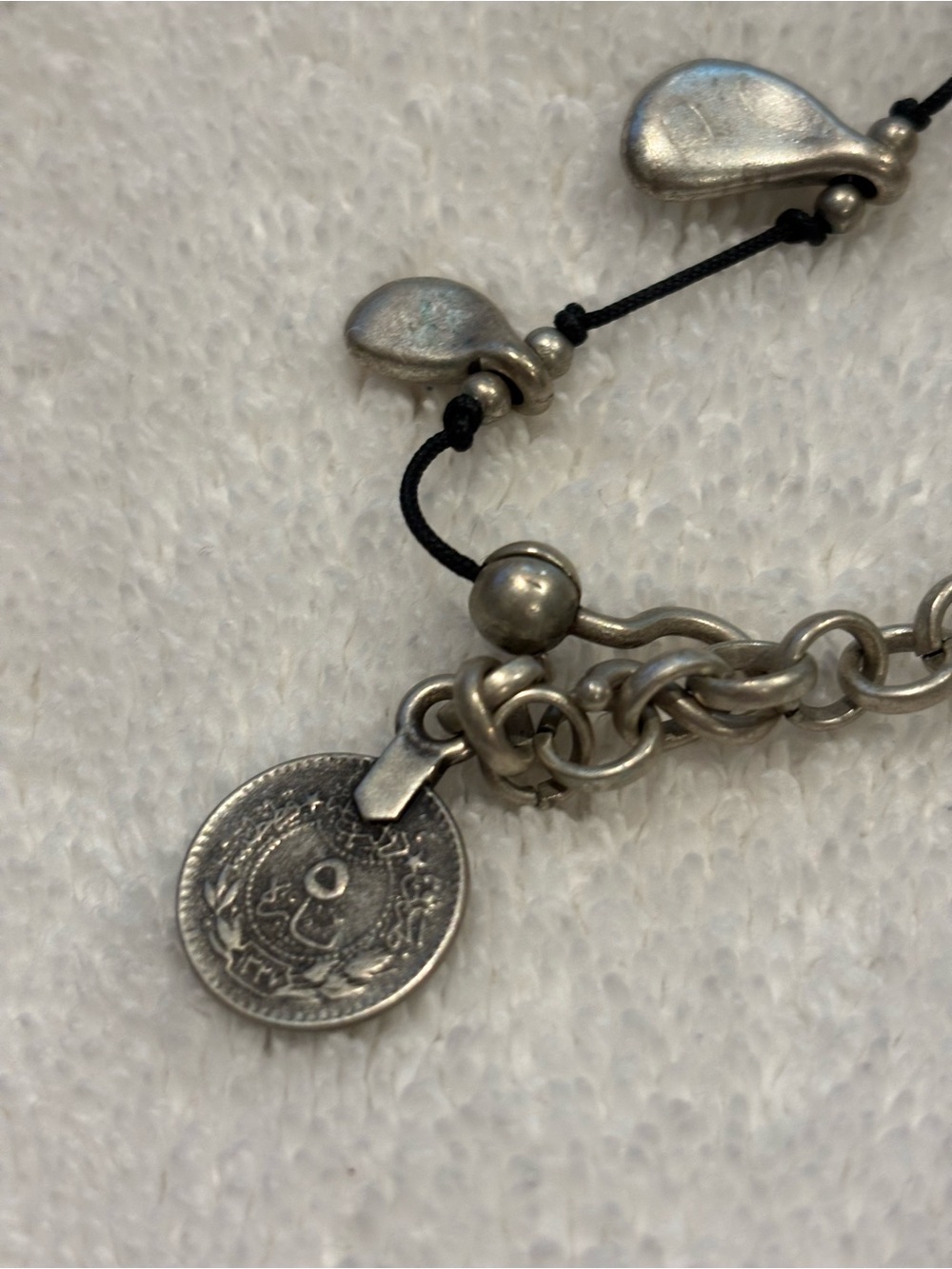 Sterling Silver Teardrop Necklace - Silver - Picture 3 of 3
